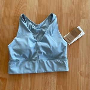 NWT Athleta Blue Shine Sports Bralette XS
